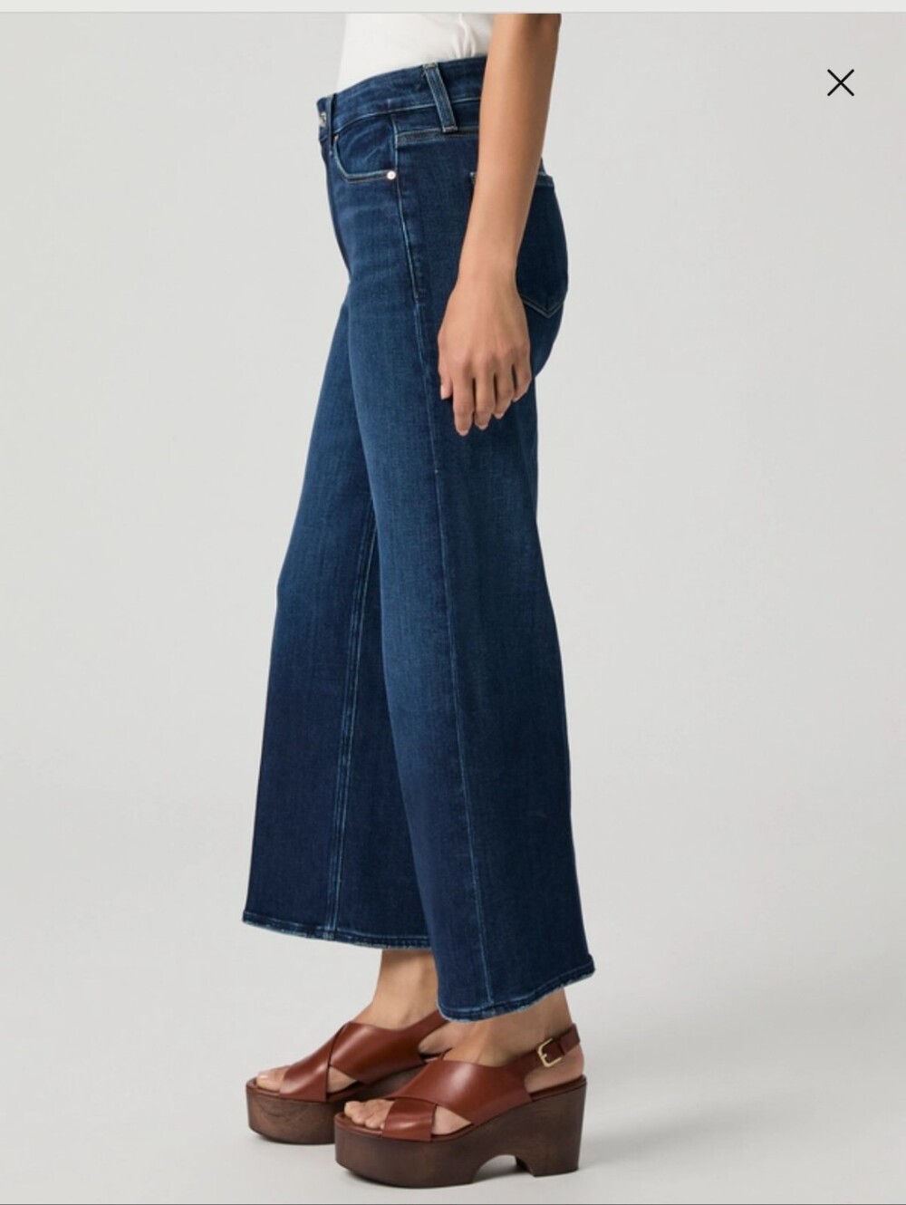 PAIGE Anessa Wide Leg, High Rise,Ankle Jean. Regular 26 - Picture 14 of 16